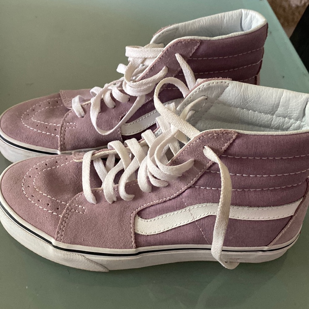 Lavender high top vans